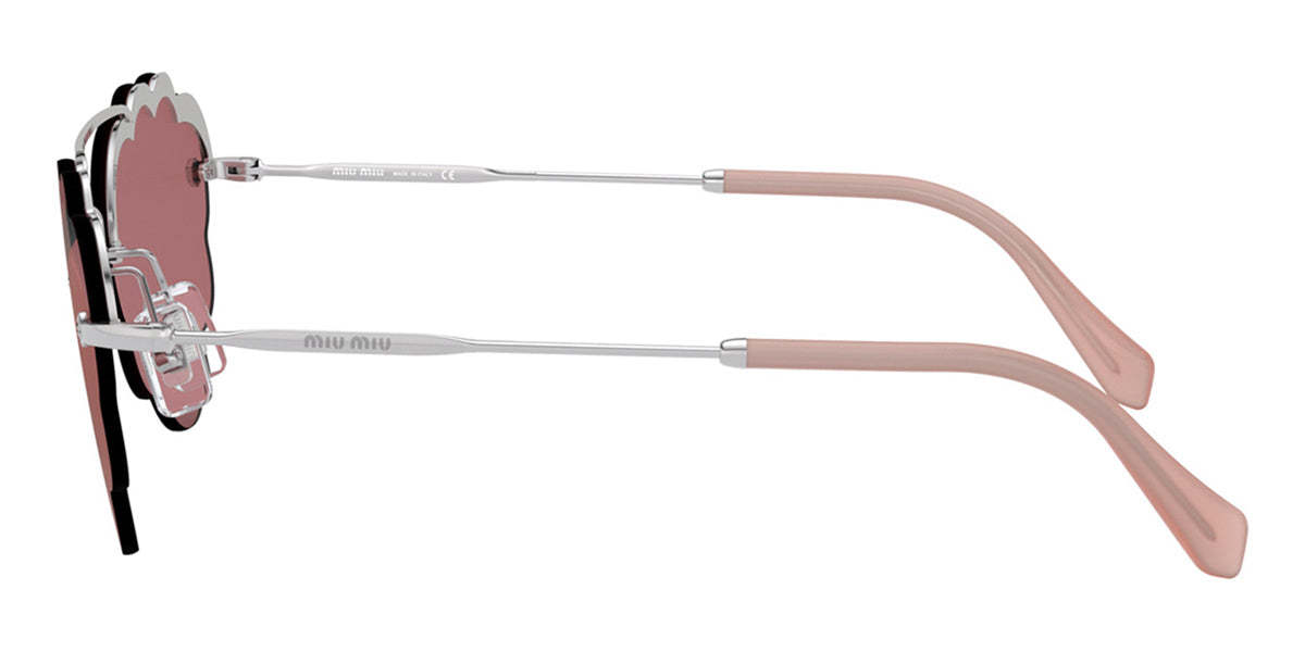 Miu Miu Logo Sunglasses In Pink