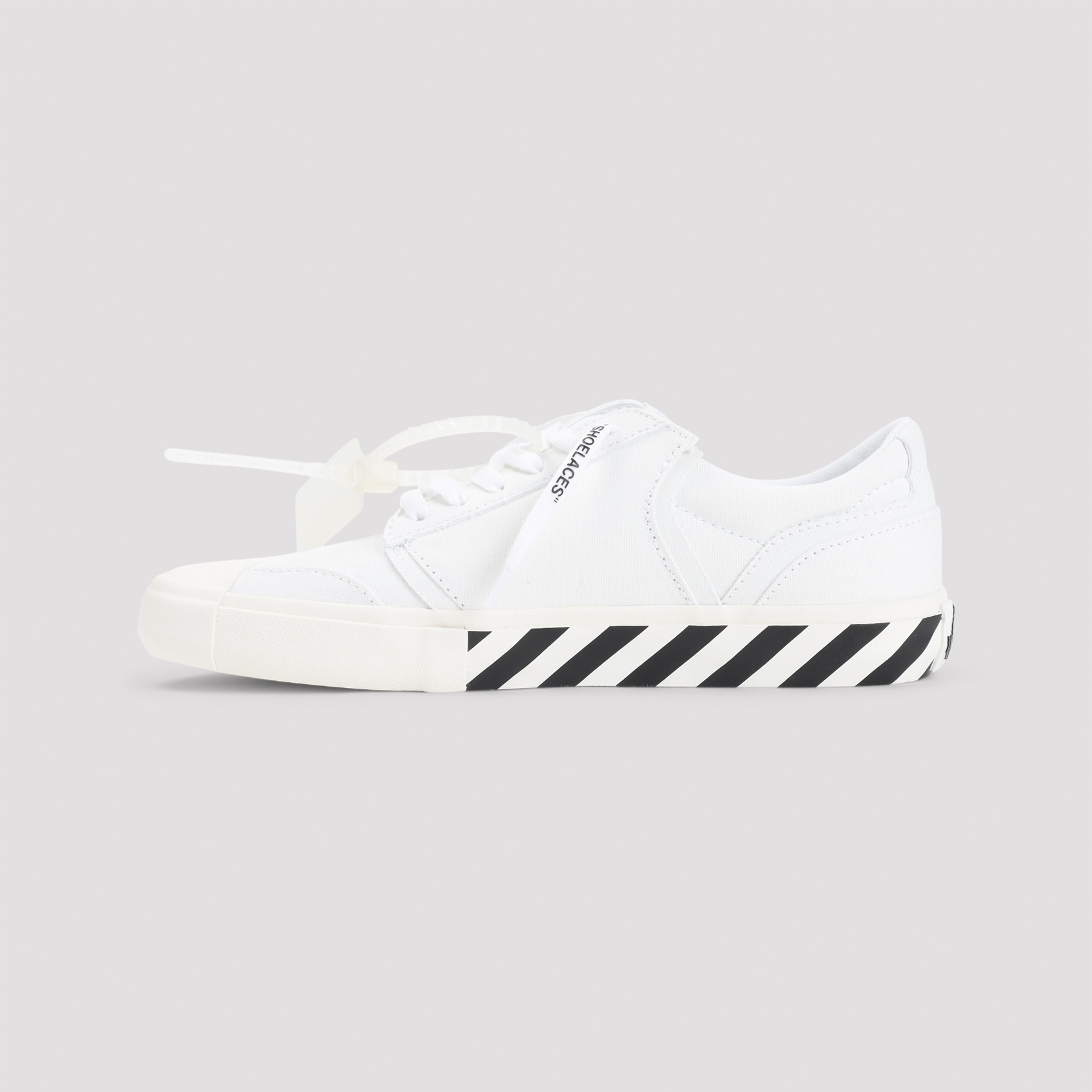 Off-white Vulc Undercut Canvas Low-top Sneakers In White