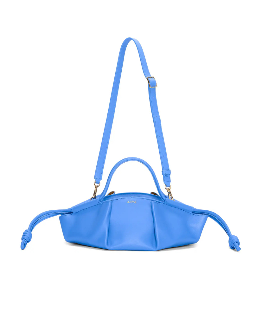 Loewe Small Paseo Logo Shoulder Bag In Blue