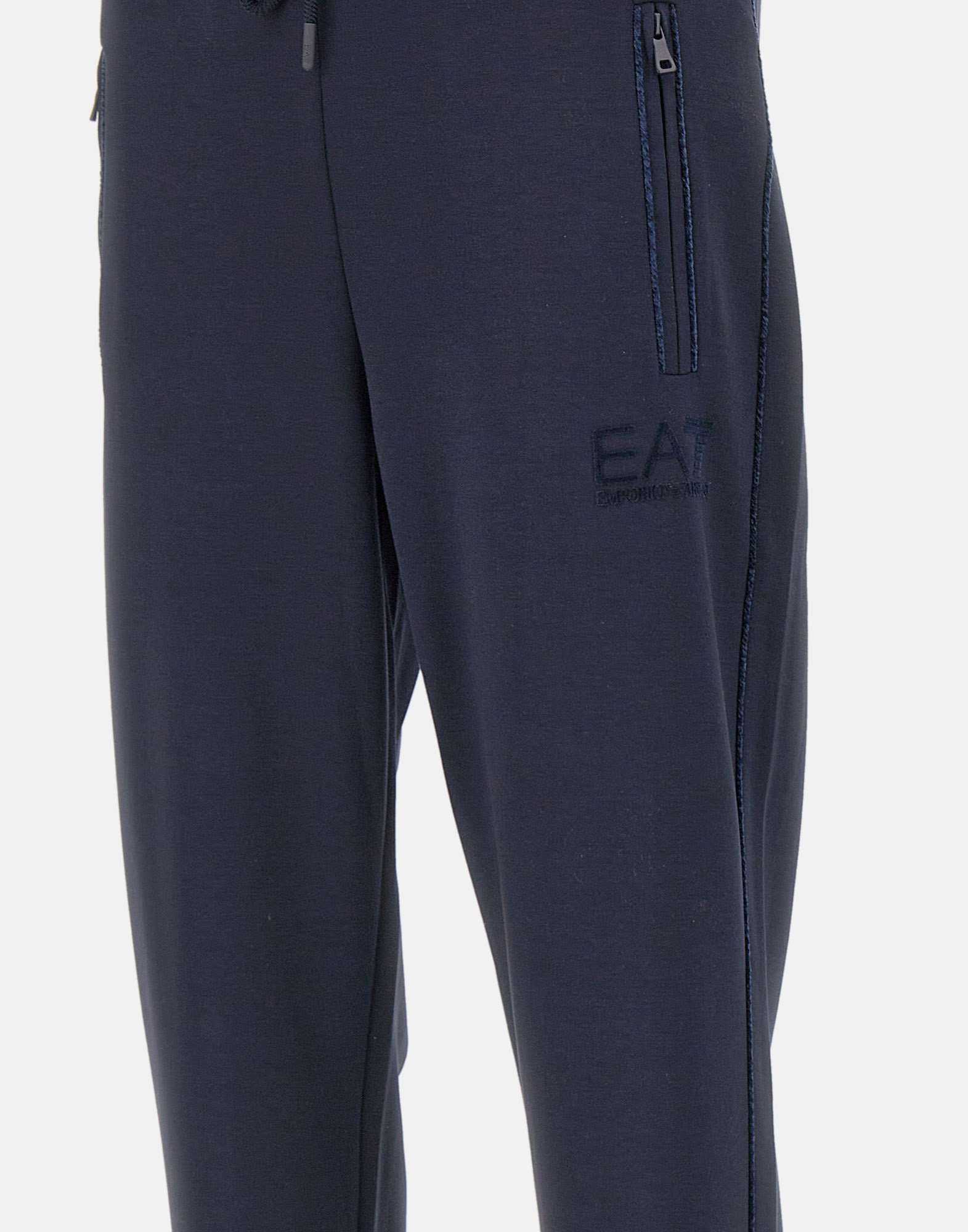 Ea7 Drawstring Sweatpants In Blue