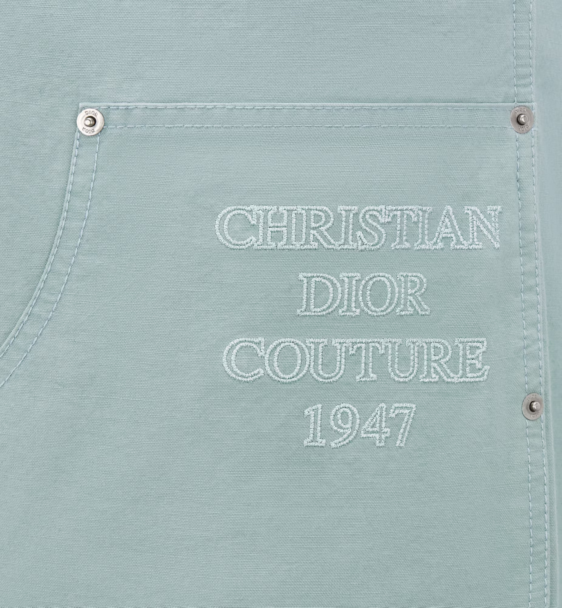 Dior Belt Ring Overalls Jeans In Blue