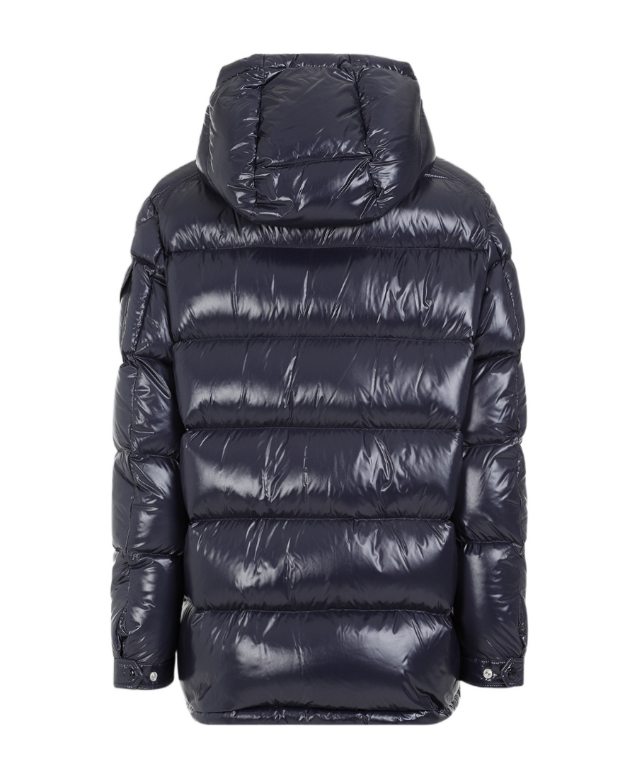 Moncler Chiablese Hooded Down Jacket In Midnight Blue