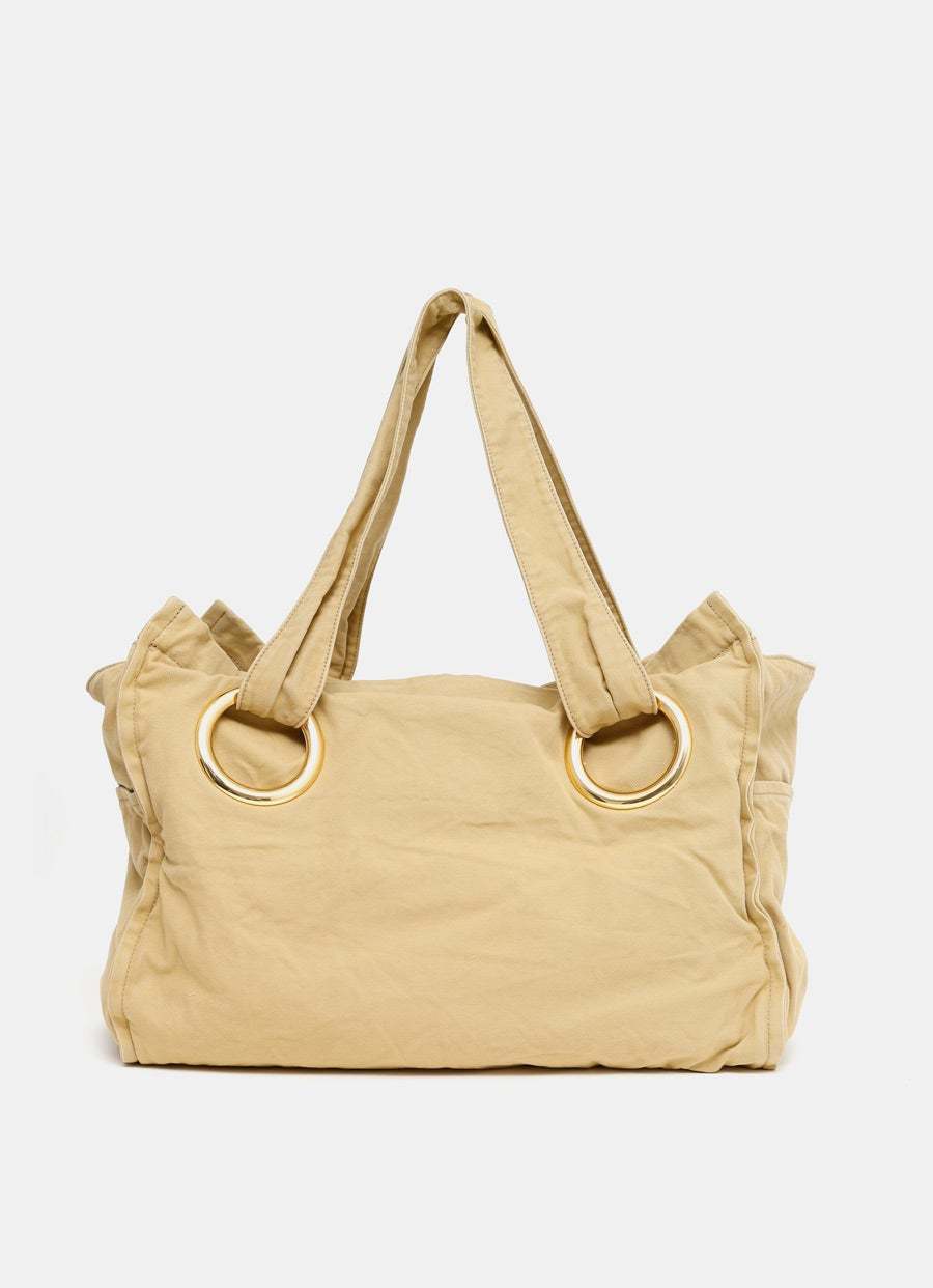 Chloé Logo Printed Plage Tote Bag