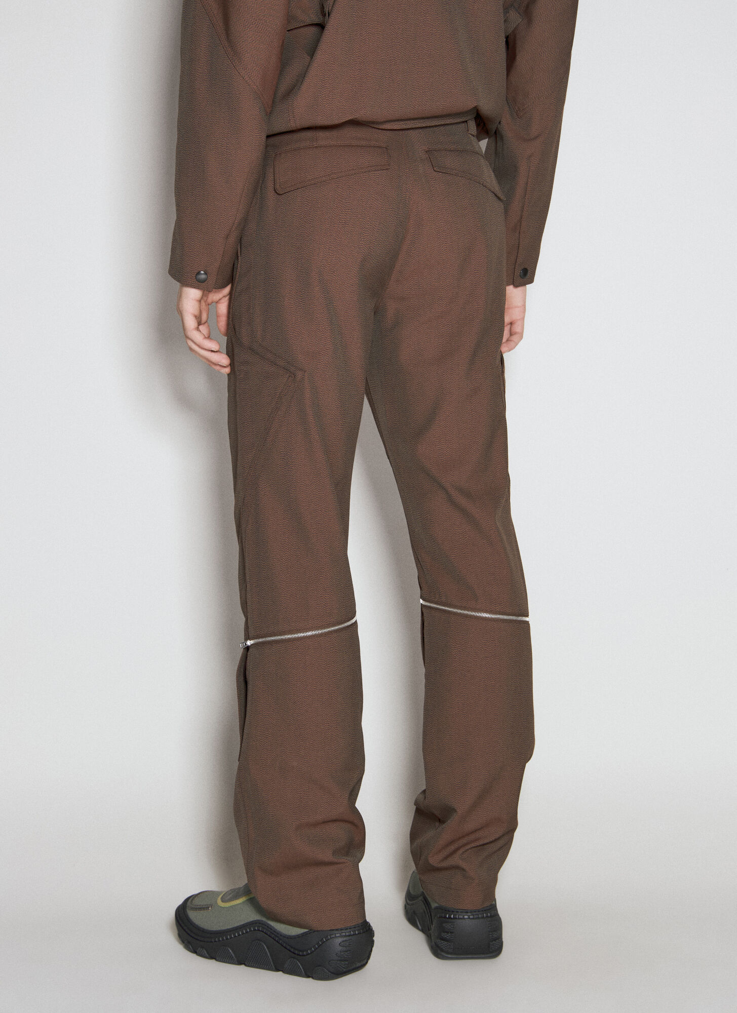 Kiko Kostadinov Tonino Utility Trousers In Brown
