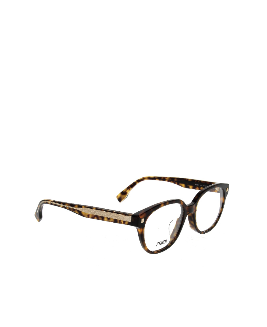 Fendi Tortoiseshell Effect Flat Mirror In Brown
