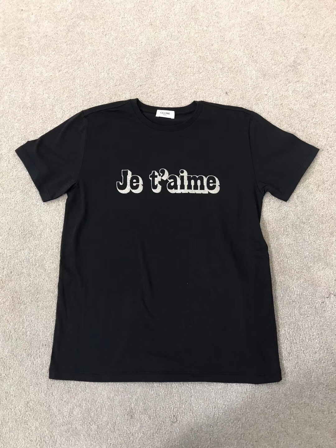 CELINE LETTER PRINTED T-SHIRT 