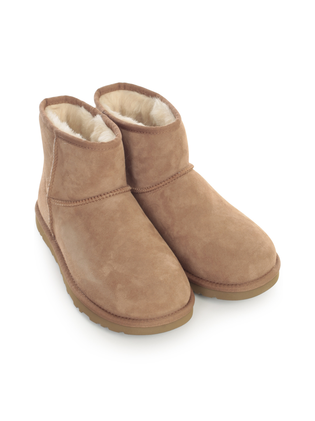 Ugg Shearling-lined Boots In Nude