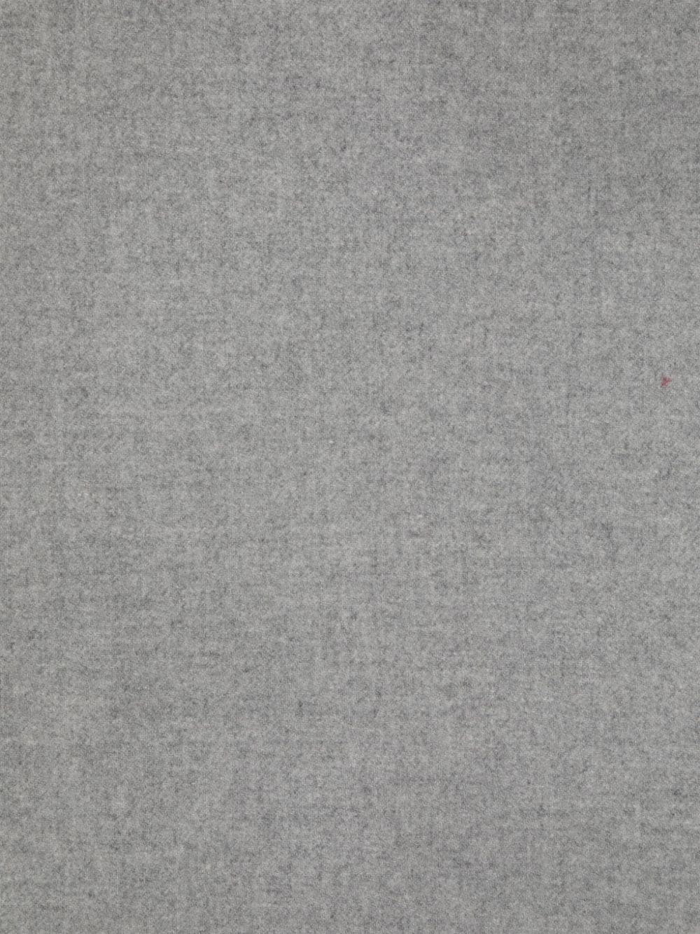 Moschino Wool Wraparound Scarf Fringed Edge In Gray