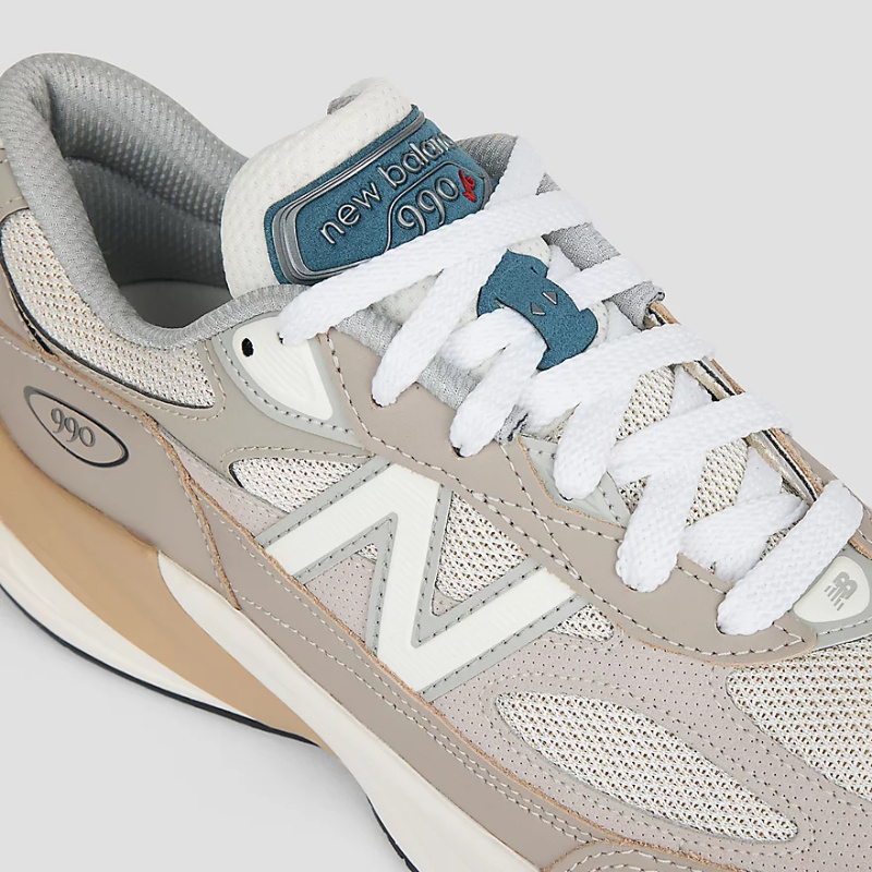 New Balance Unisex Made In Usa 990v6 In Beige/grau, Wildleder/mesh, Grösse 46.5 In Neutral