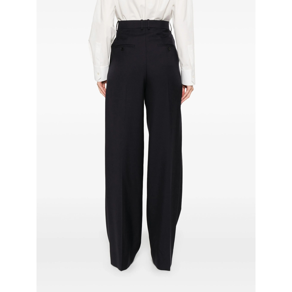 Saint Laurent Belt Loops Slacks In Black