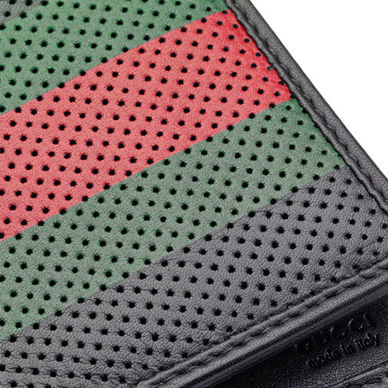Gucci Mesh Color Matching Wallet In Black