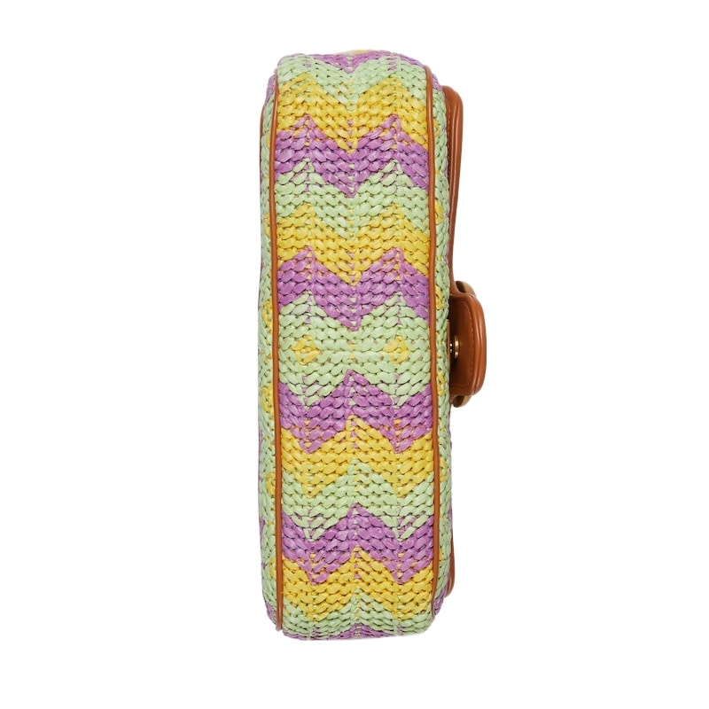 Shop Gucci Small Gg Marmont Shoulder Bag In Multicolor
