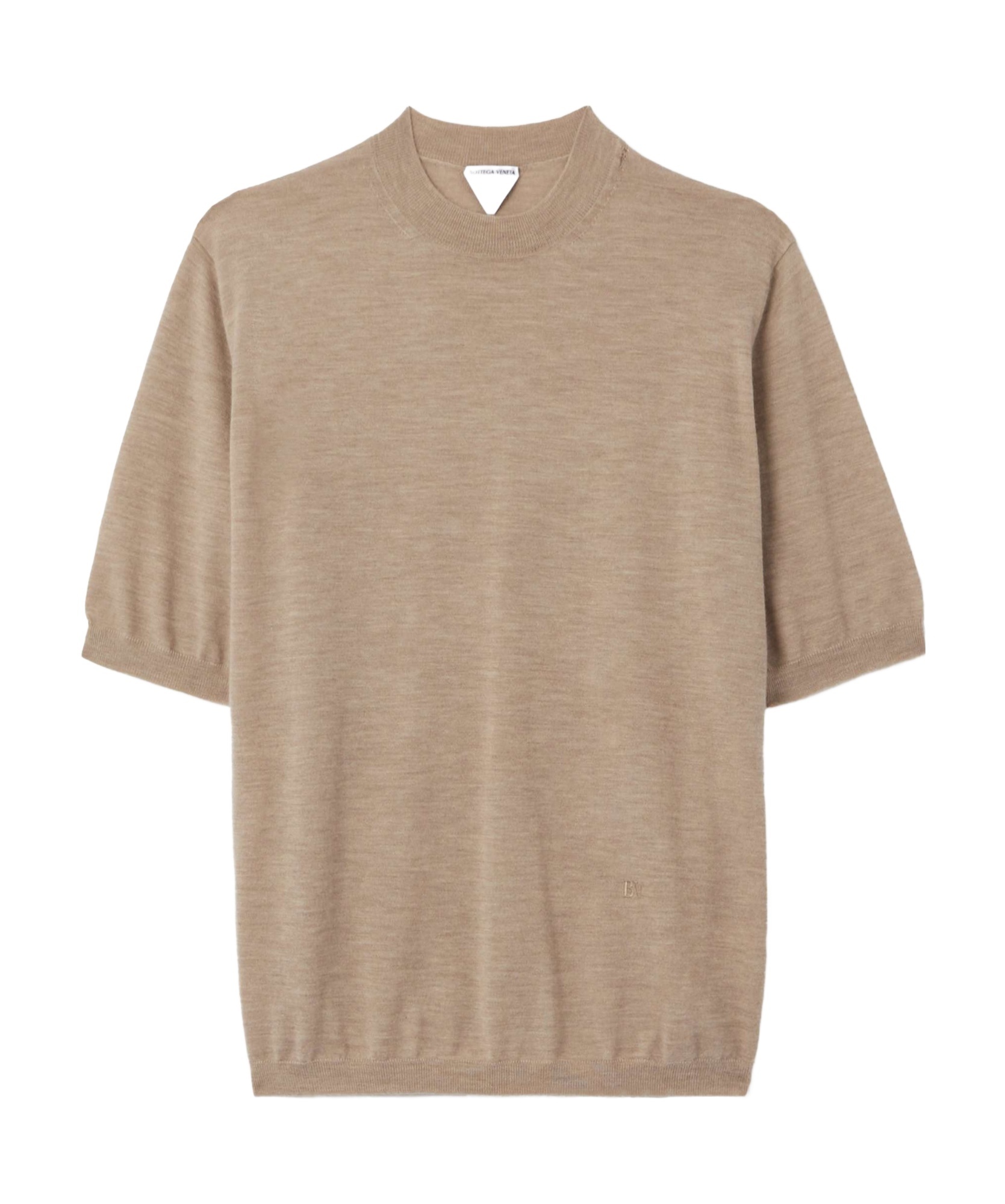 Bottega Veneta Short-sleeved Cashmere Pullover In Nude