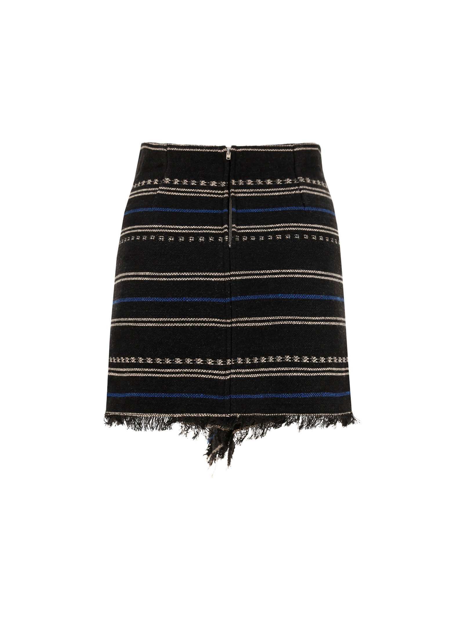 Shop Isabel Marant Étoile Jiloa Fringed Mini Skirt In Black