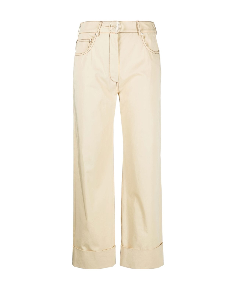 Stella Mccartney Logo Casual Pants In Nude
