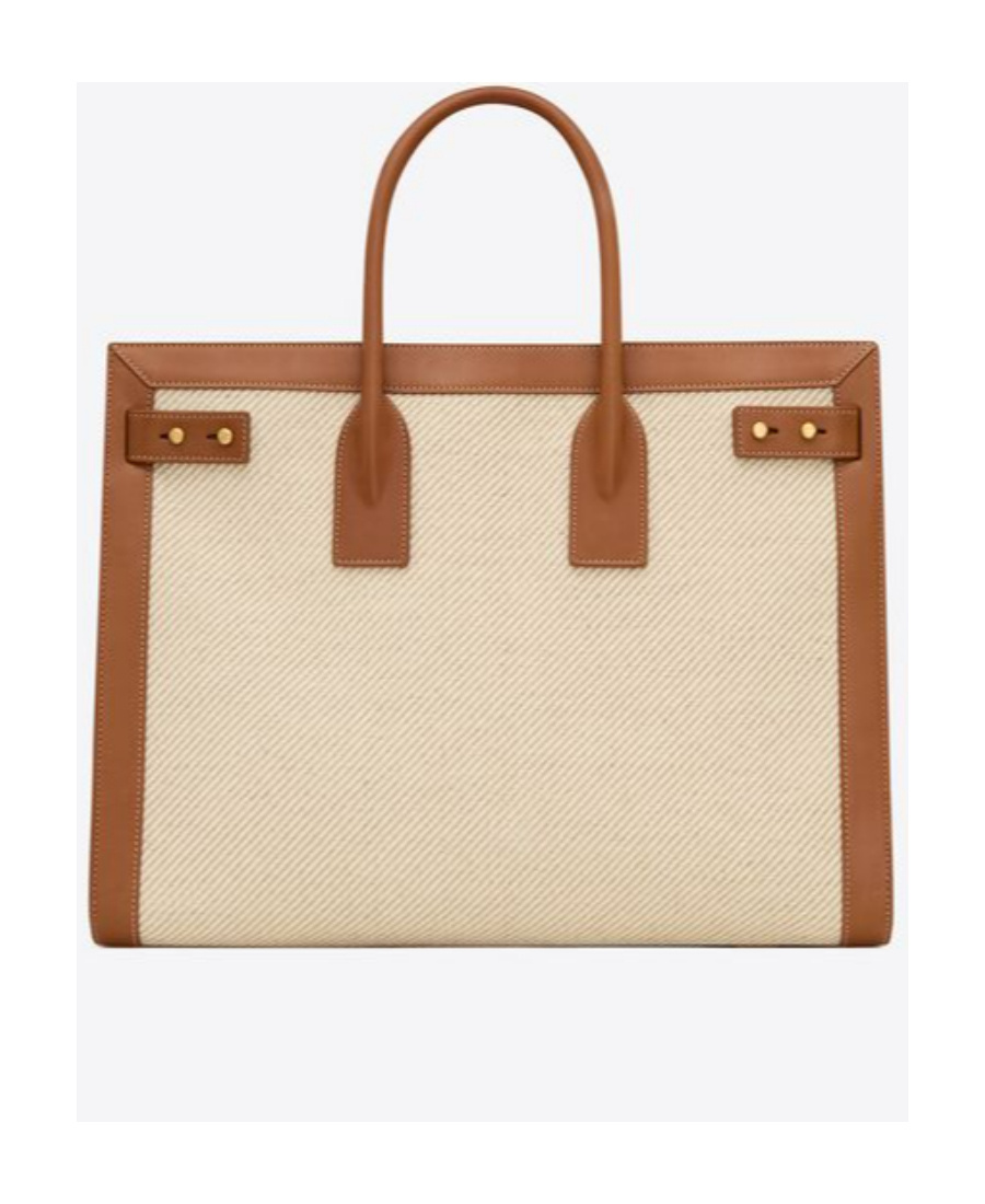 Saint Laurent Large Sac De Jour Tote Bag In Nude