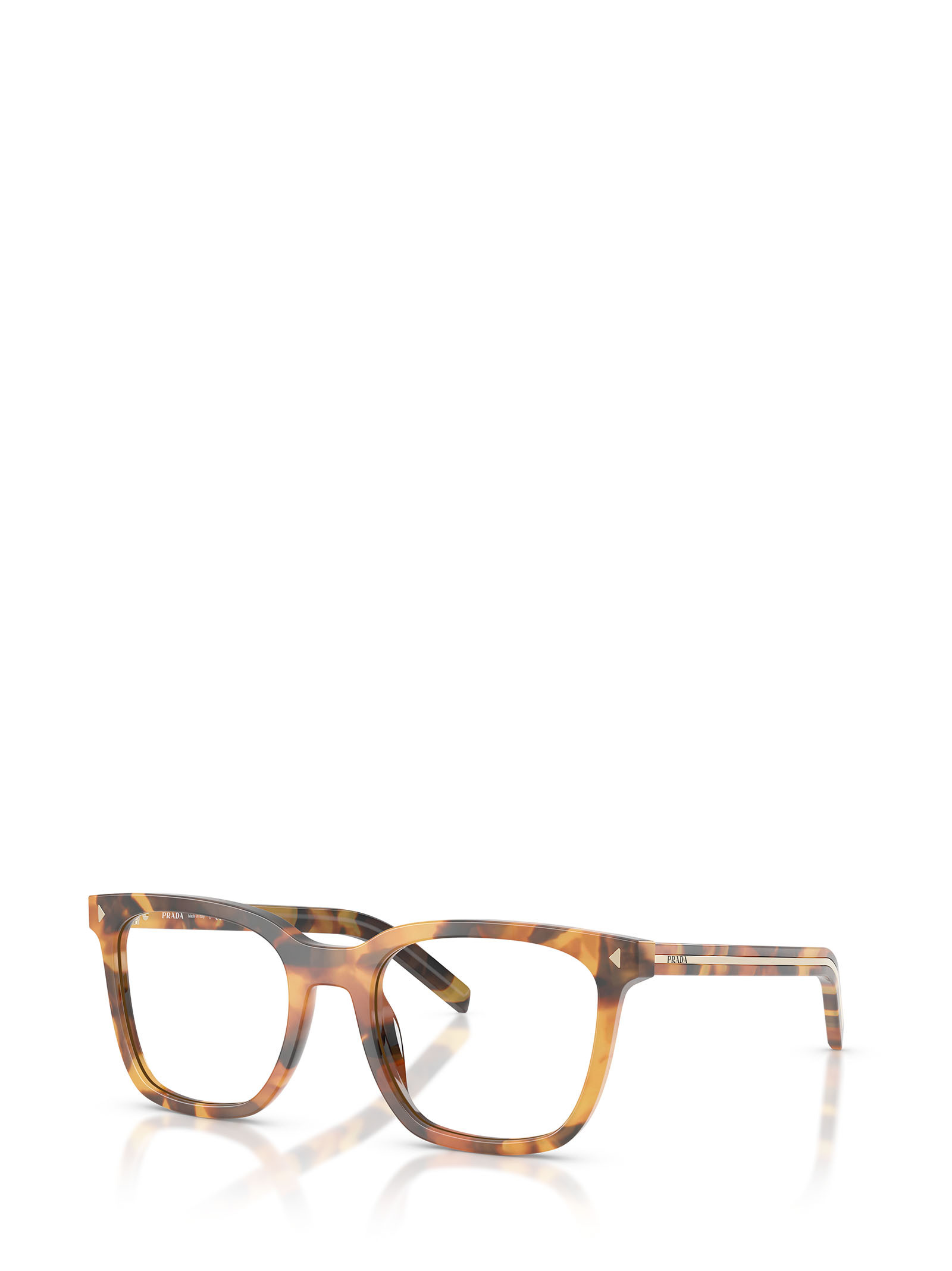 Prada Eyewear Square Frame Glasses In Brown