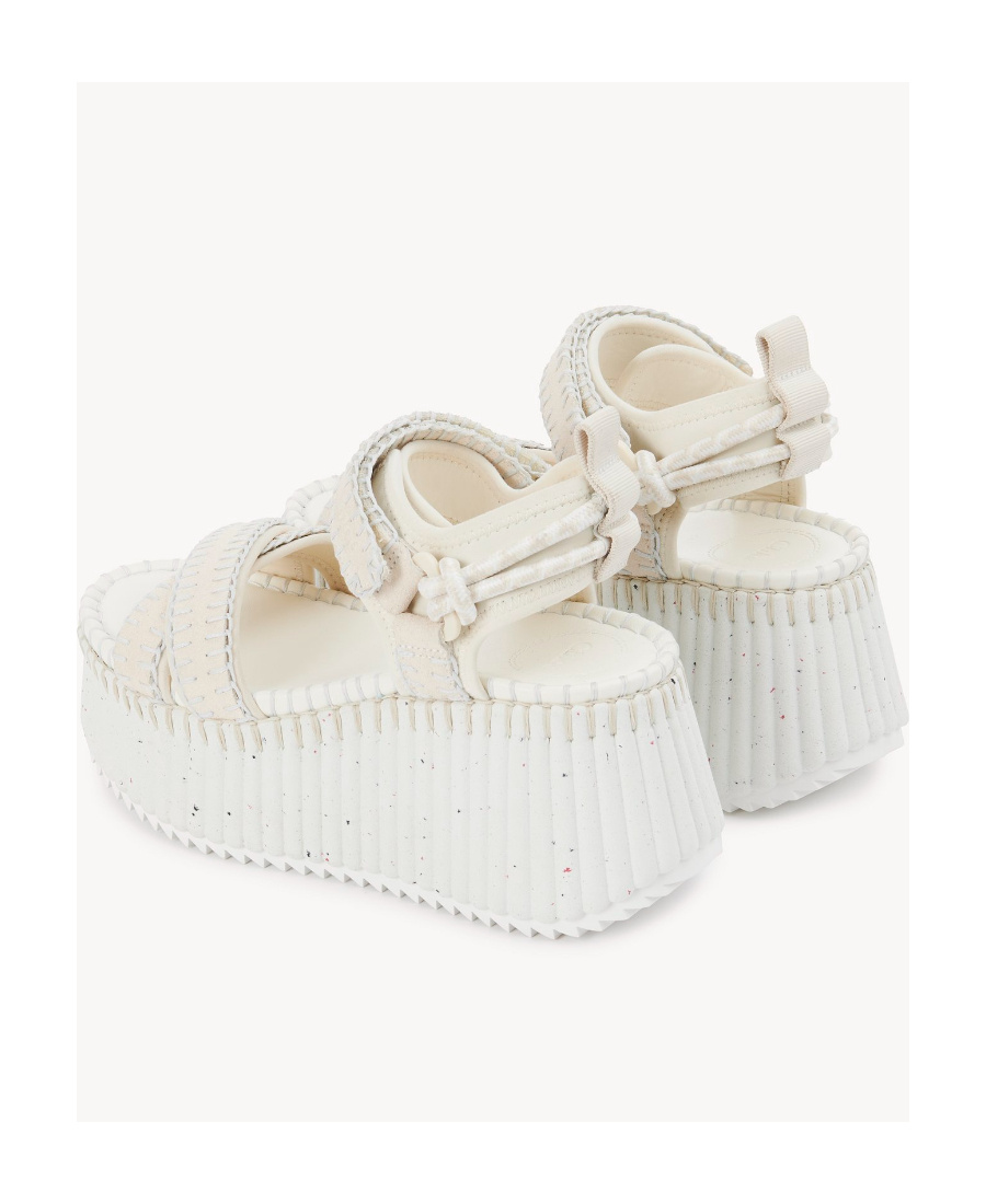 Chloé Nama Sandals In White
