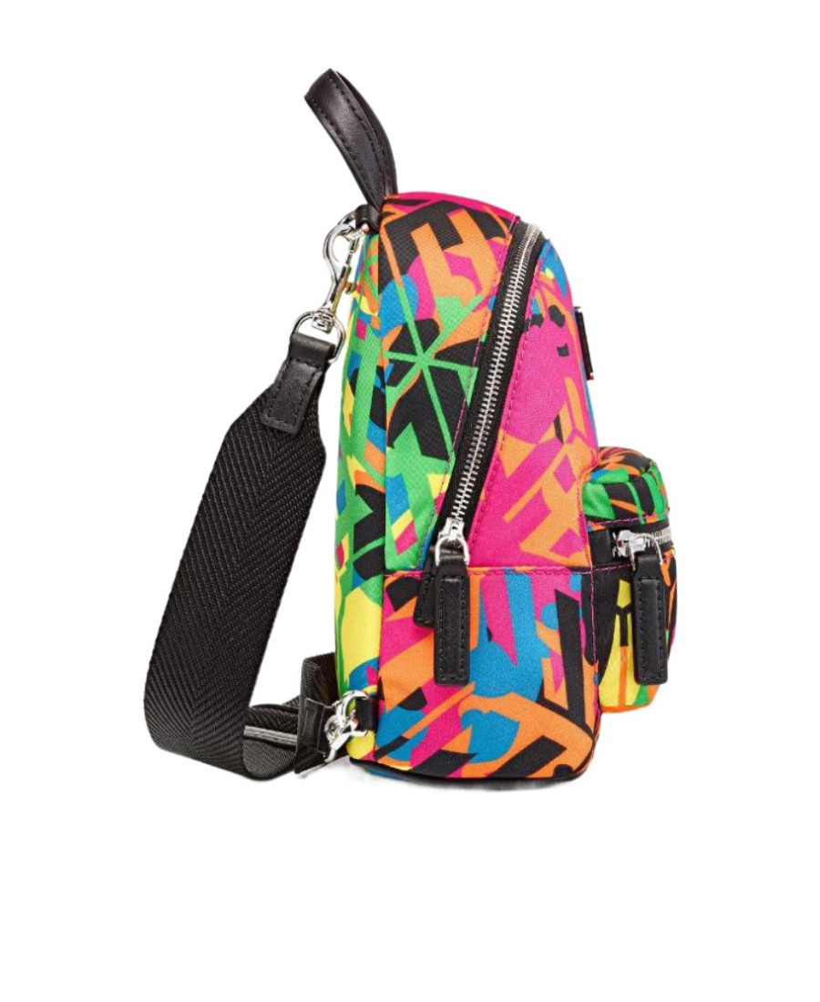 Mcm Abstract Pattern Printed Shoulder Bag In Multicolor