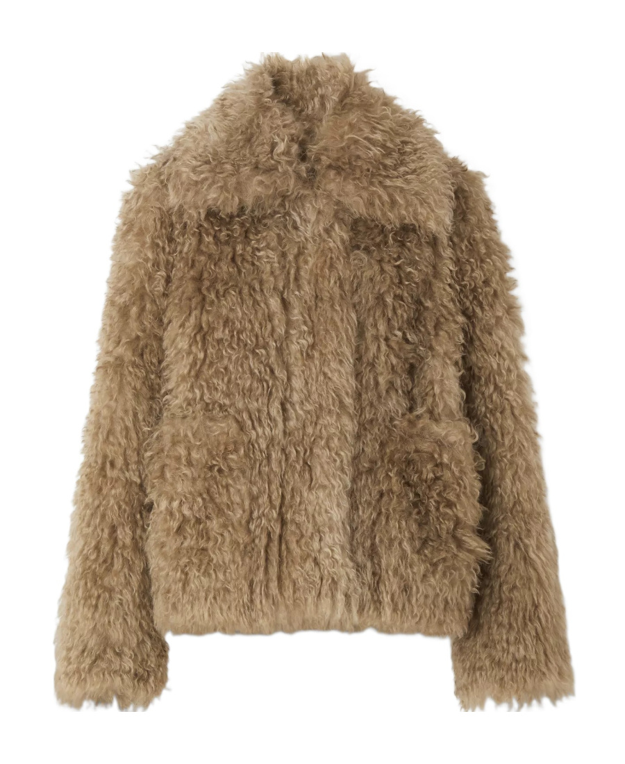 BURBERRY BURBERRY CONCEALED FASTENED TEXTURED JACKET