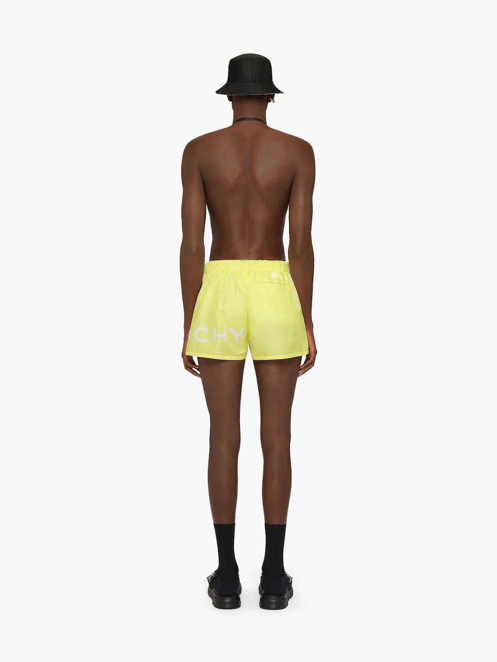 Givenchy Printed Swimming Trunks In Yellow