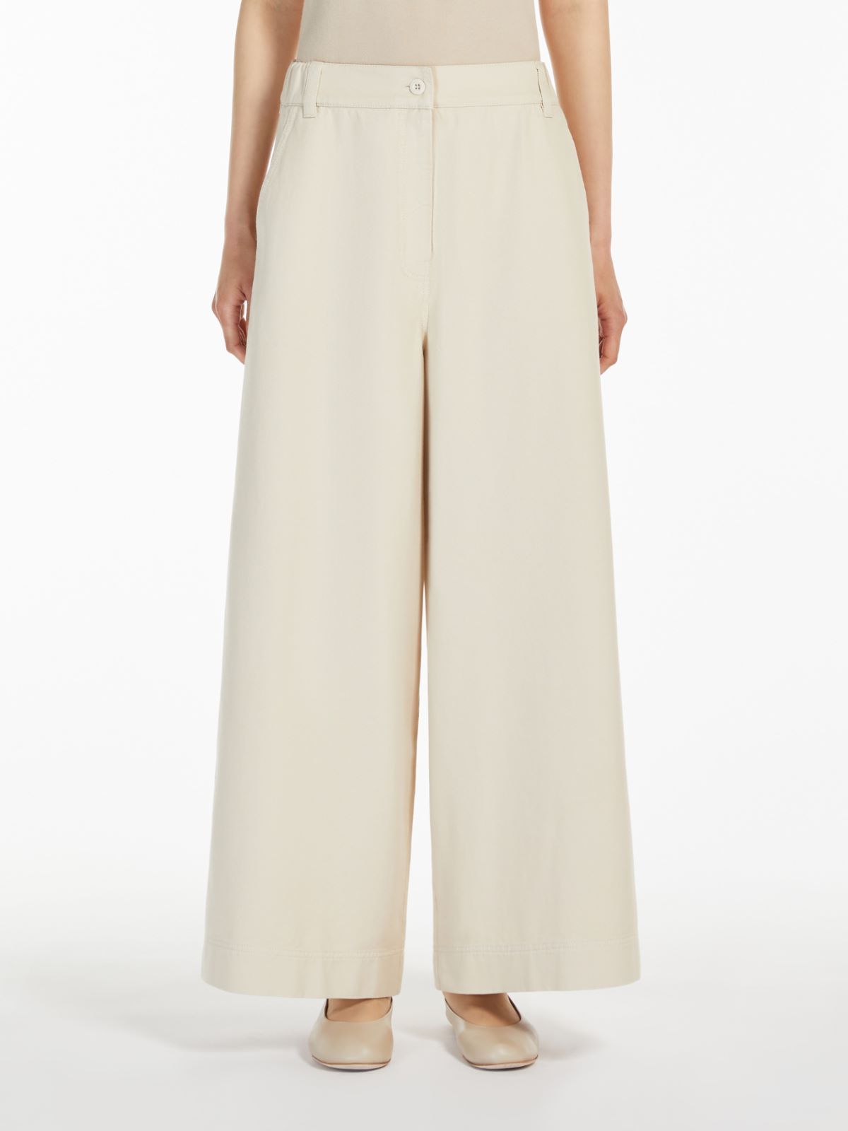 Weekend Max Mara Wide-leg Jeans In White
