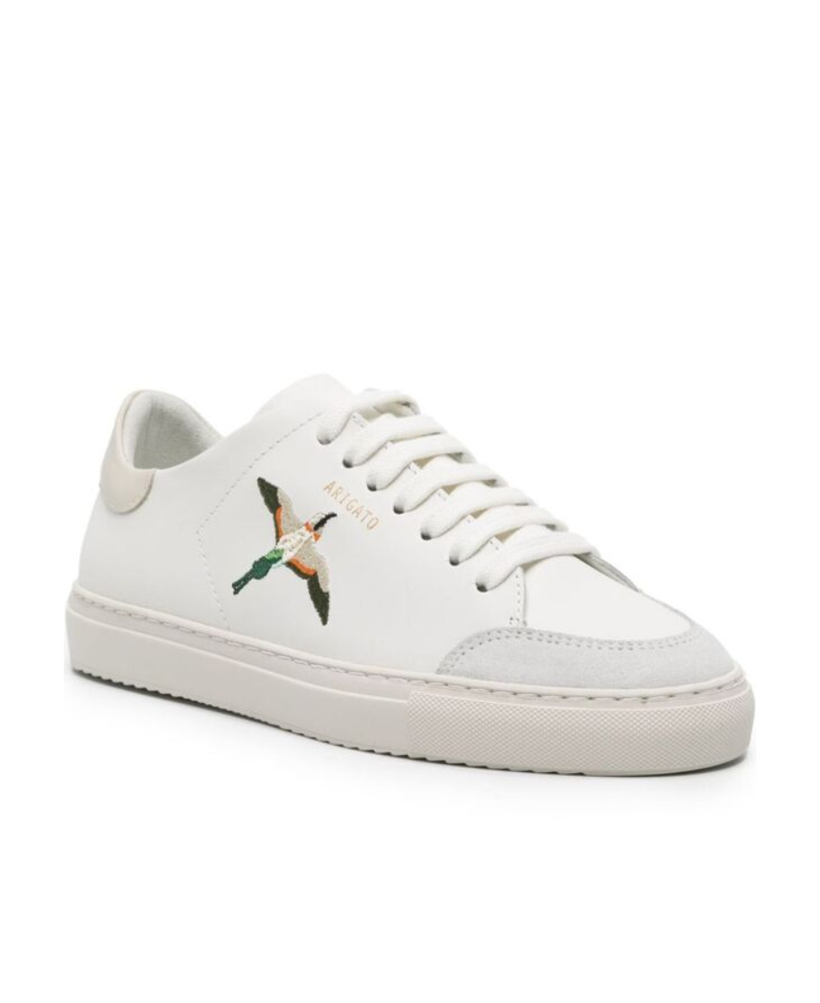 Axel Arigato Clean 90 B Bird Sneakers In White Leather In White