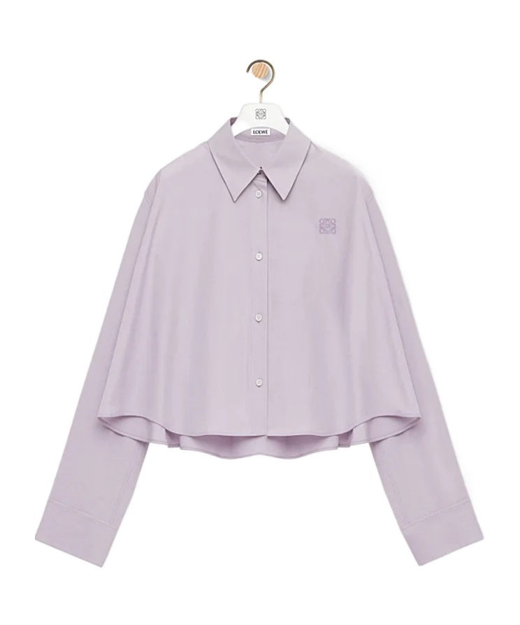 Loewe Anagram Trapeze Cropped Shirt