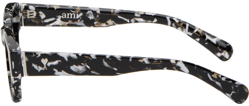 Ami Alexandre Mattiussi Rectangular Frame Sunglasses In Black