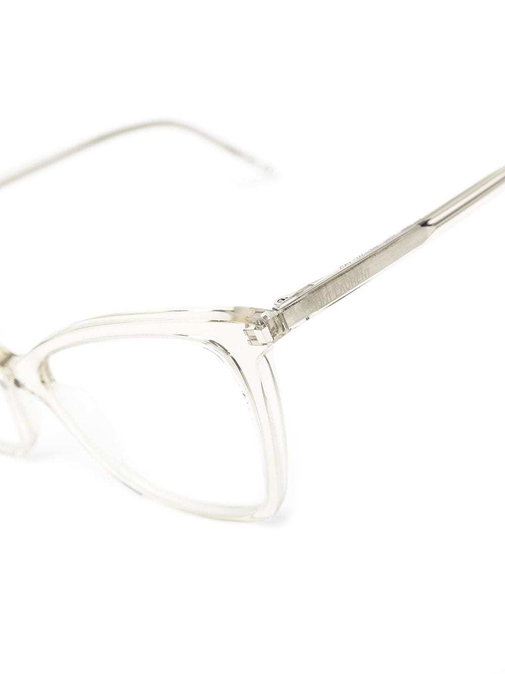 Saint Laurent Sl386 Cat-eye Glasses In White
