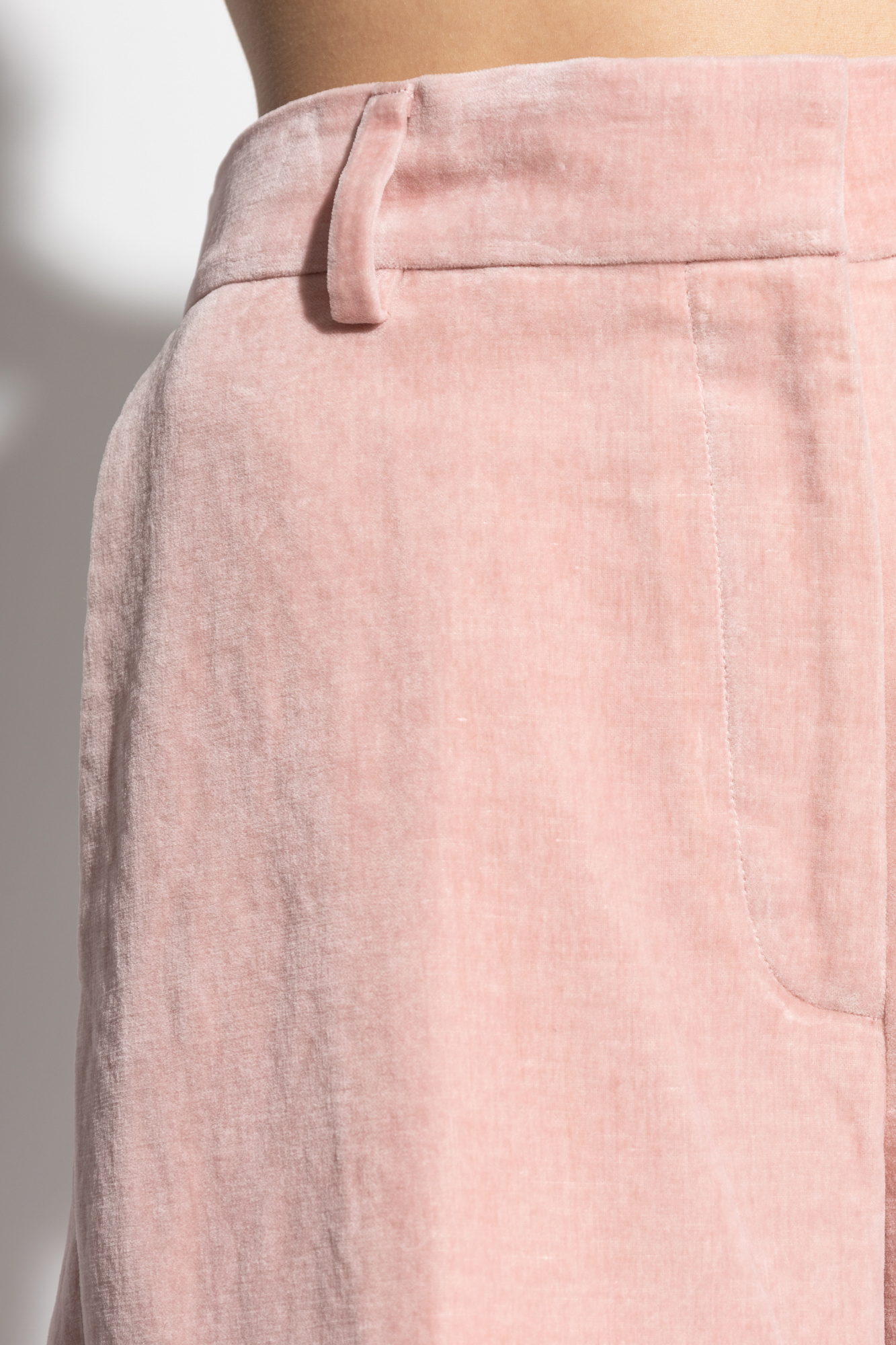 Dries Van Noten Trousers Featuring Back Pocket And Wide Leg In Pink