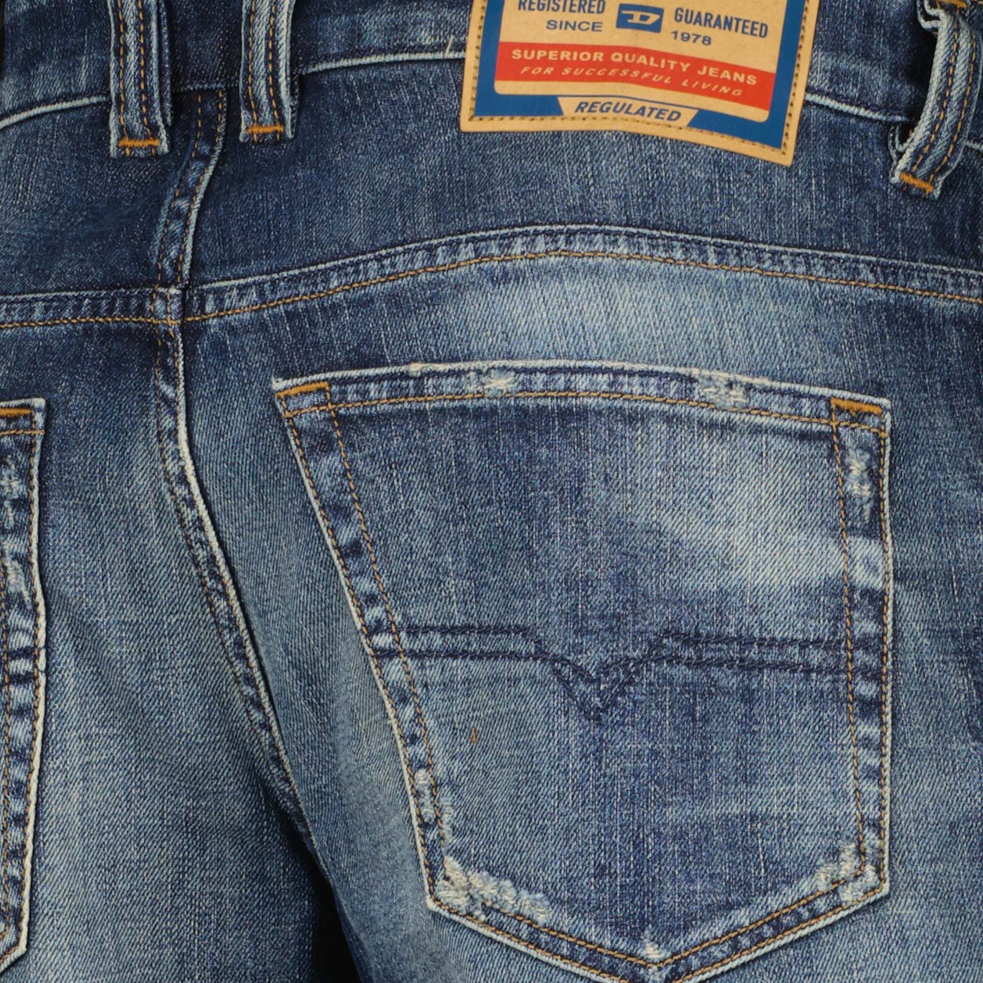 Diesel D-vyl 1993 Faded Bootcut Jeans In Blue