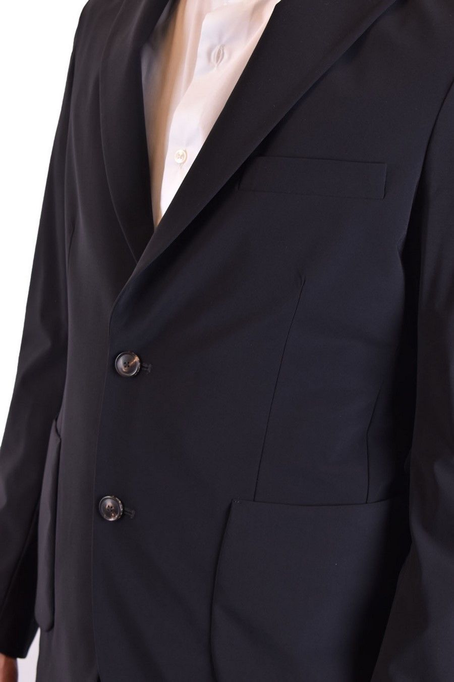 Tagliatore Suit With Chest Pocket And Flap Pockets In Black