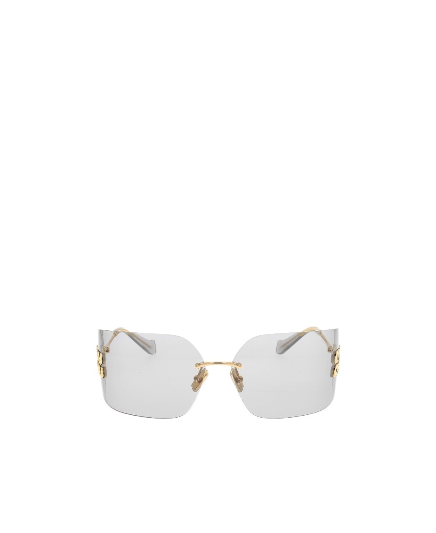 Miu Miu Runway Frameless Sunglasses In Gray