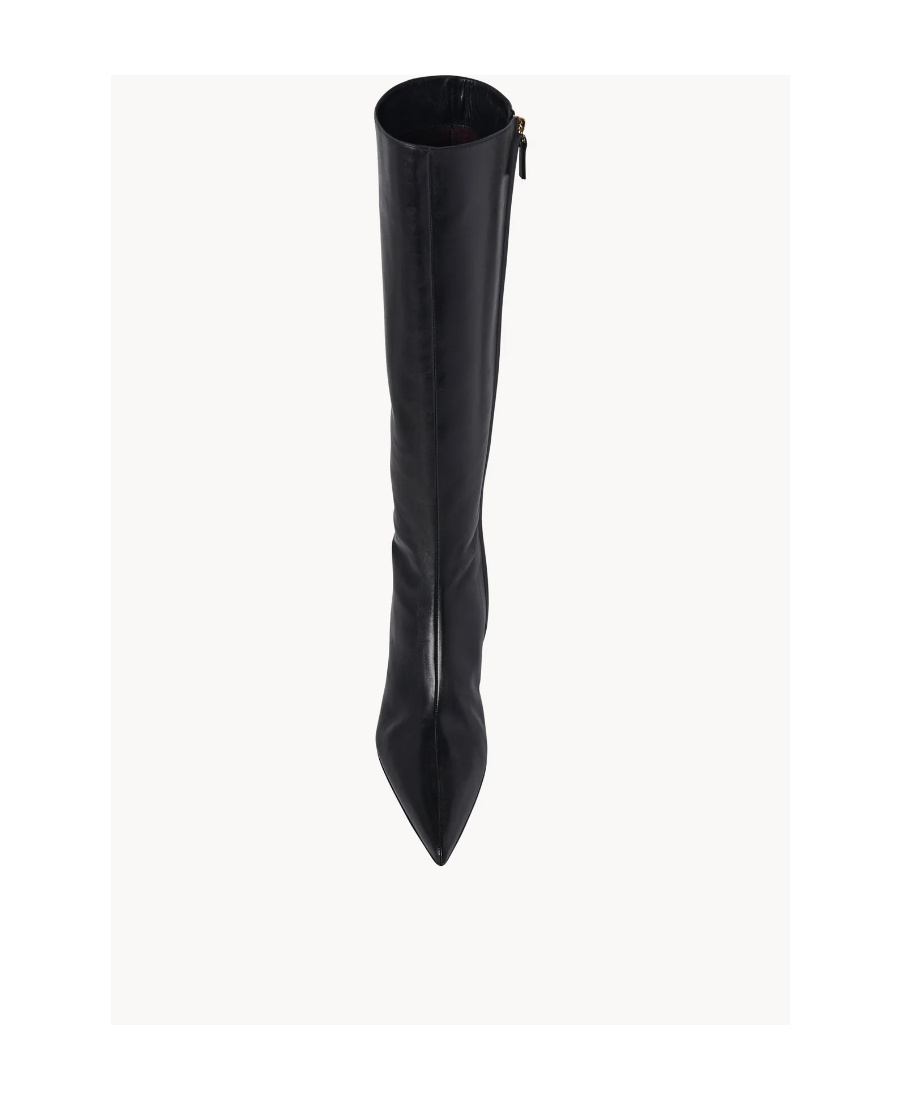 The Row Sling Boot 80mm Leather Boots In Black