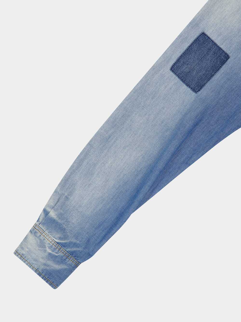 Givenchy Denim Shirt With Chest Pockets And Long Sleeves In Blue