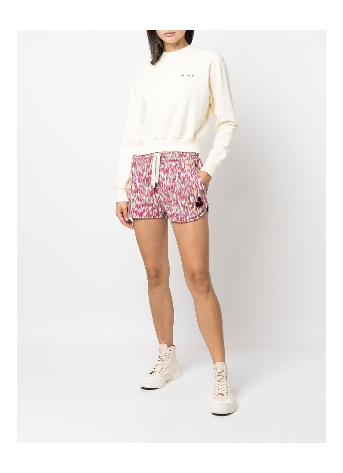 Isabel Marant Logo Shorts In Pink