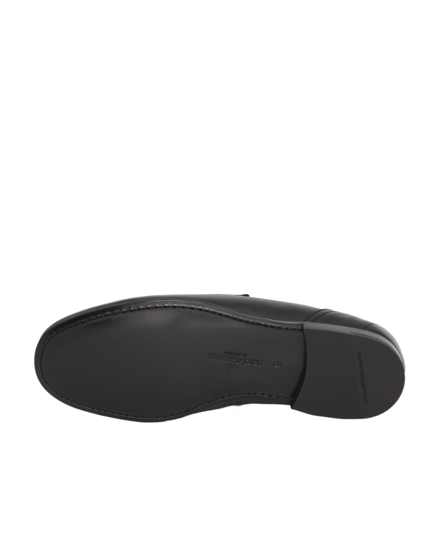 DOLCE & GABBANA DOLCE  GABBANA LOGO PLAQUE SLIP-ON LOAFERS