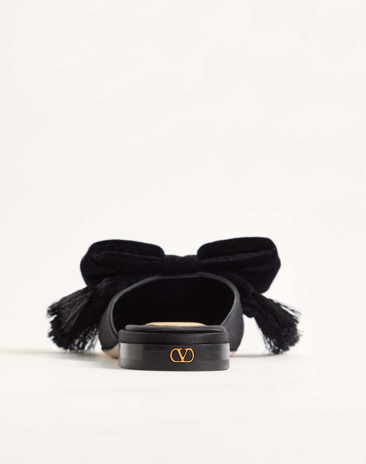 Valentino Slingback Mules In Black