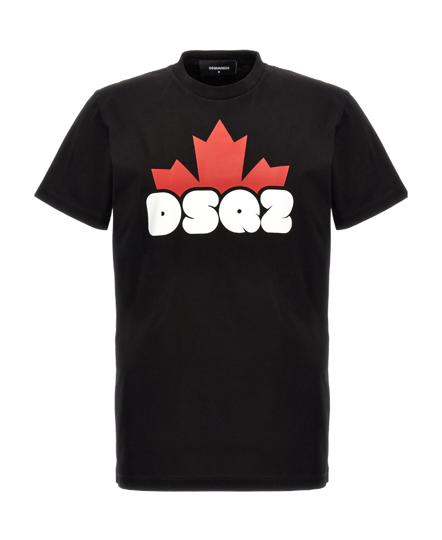 Dsquared2 Logo-print Cotton T-shirt In Black