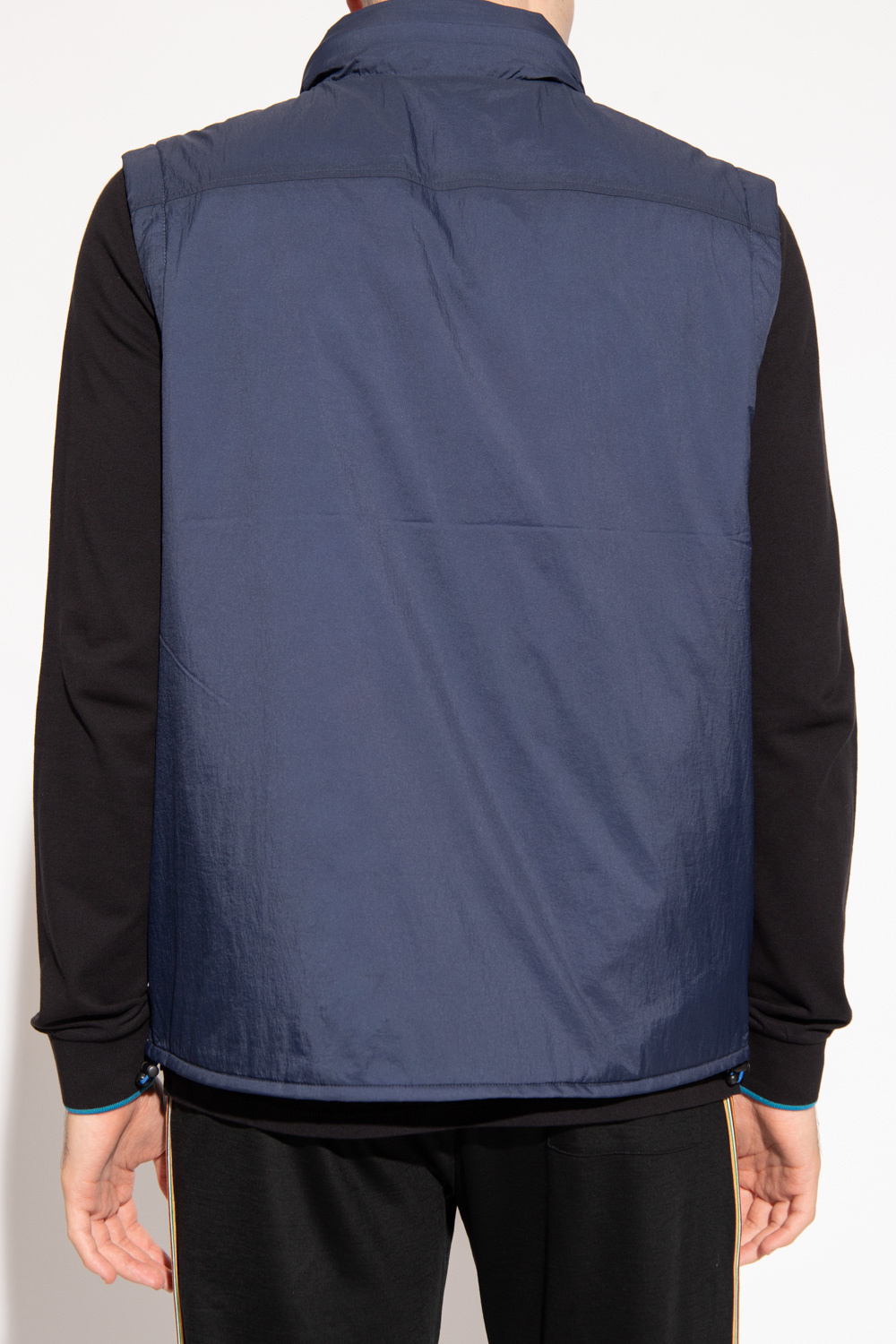 Ps By Paul Smith Zip-up Hooded Gilet In Blue