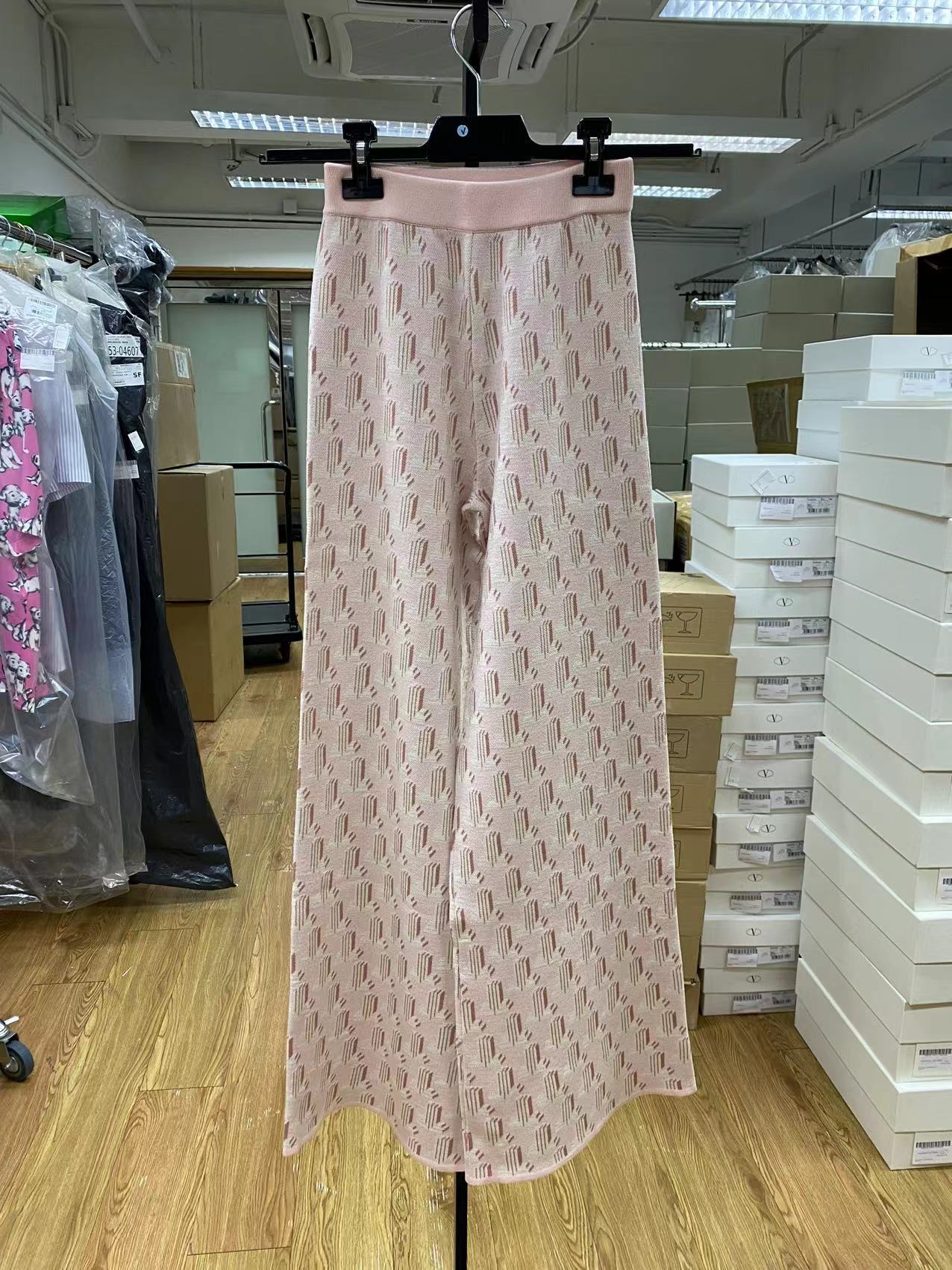 Lanvin Presbyopia Straight Tube Casual Pants In Pink