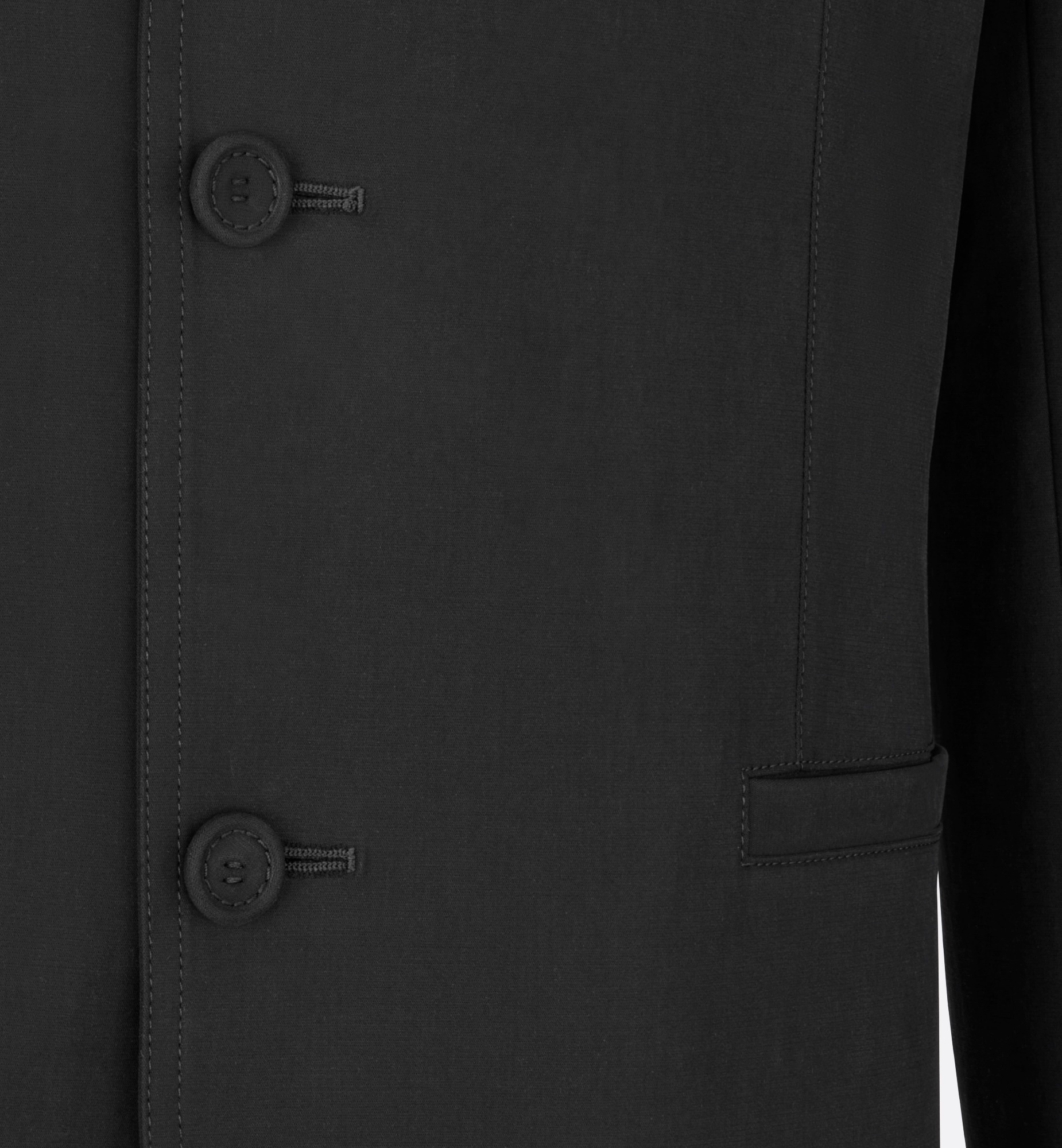 Dior Long-sleeved Button-down Casual Jacket In Black