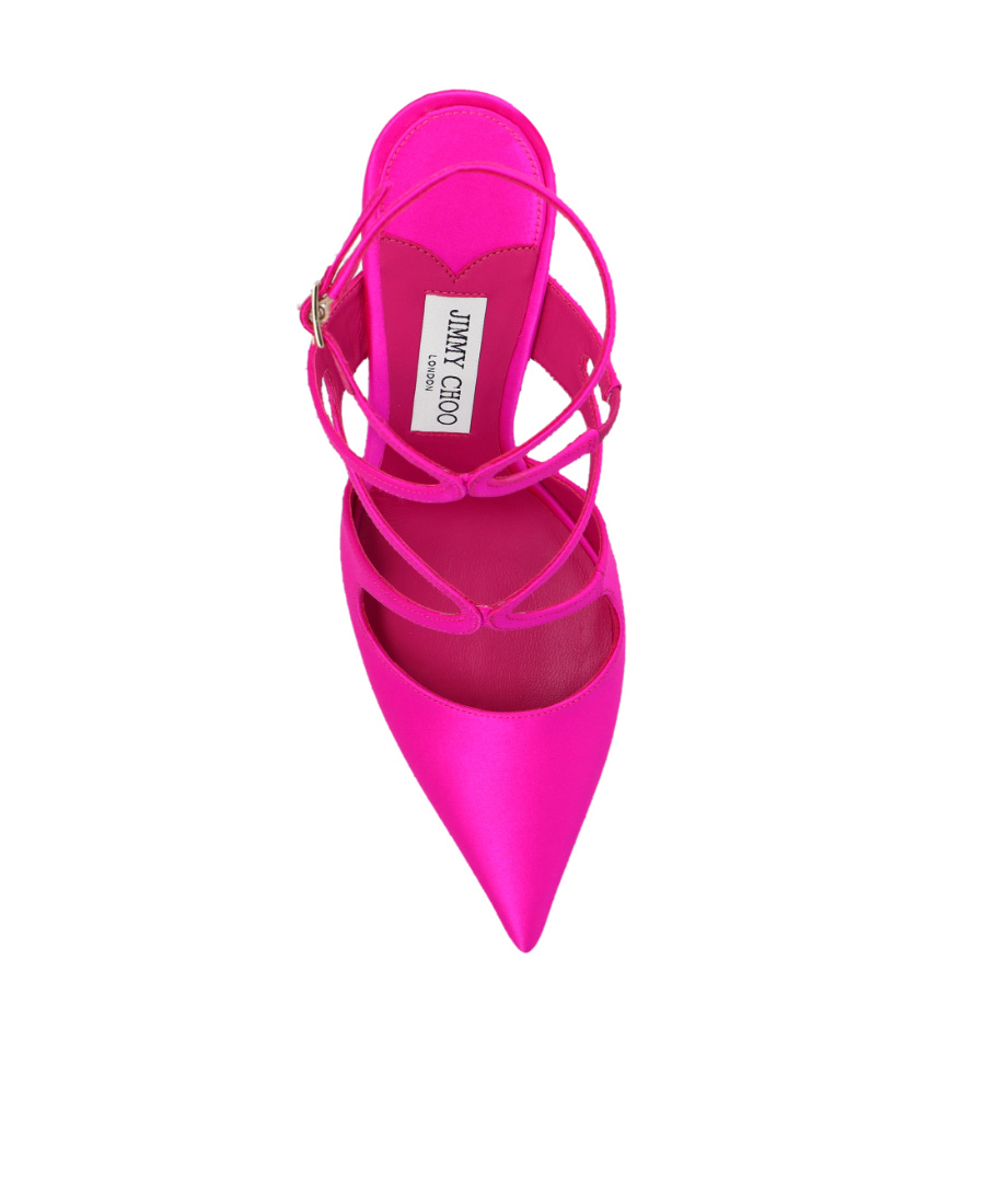Jimmy Choo Azia 95mm Satin Pumps In Pink