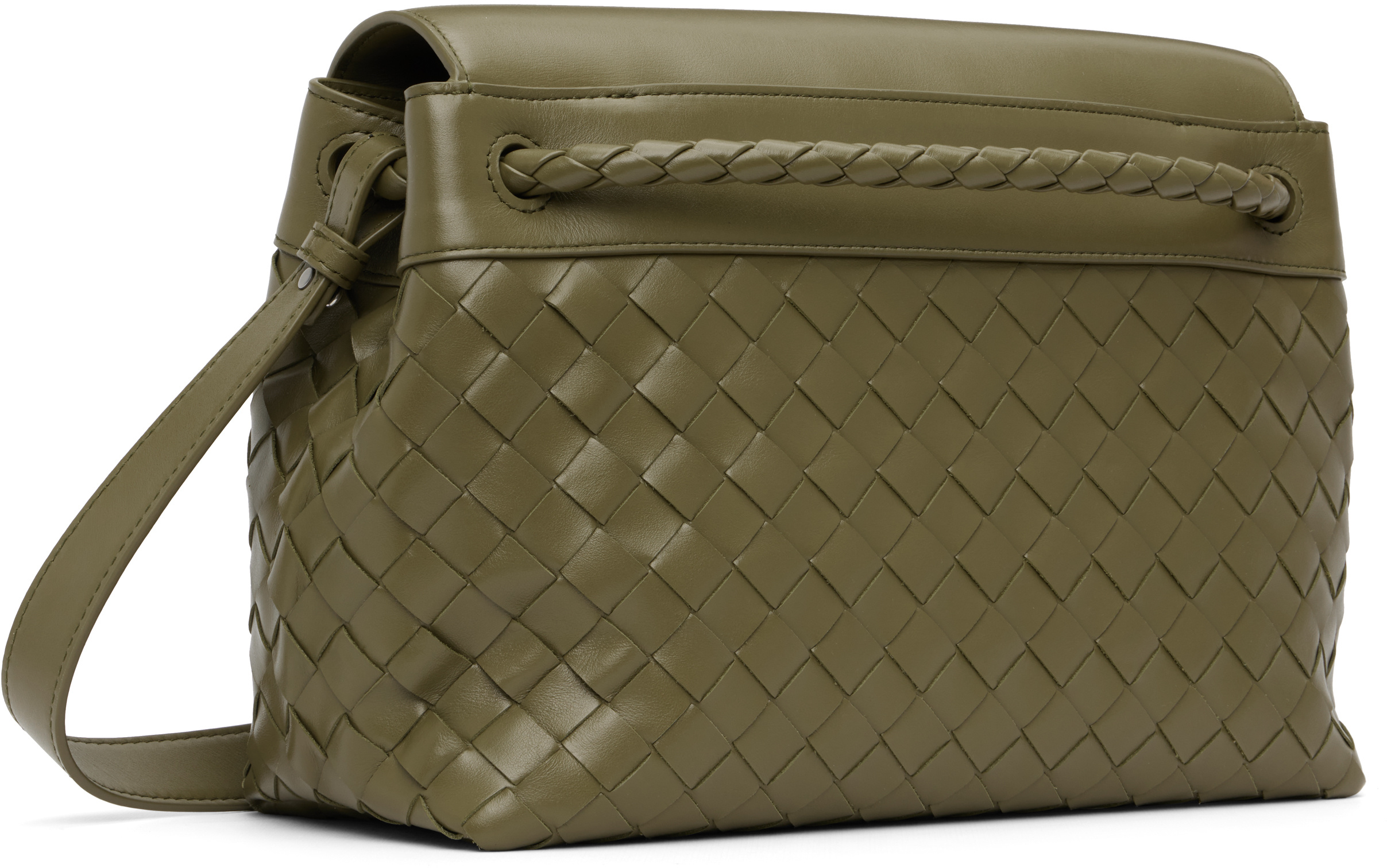 Bottega Veneta Small Andiamo Messenger Bag In Green