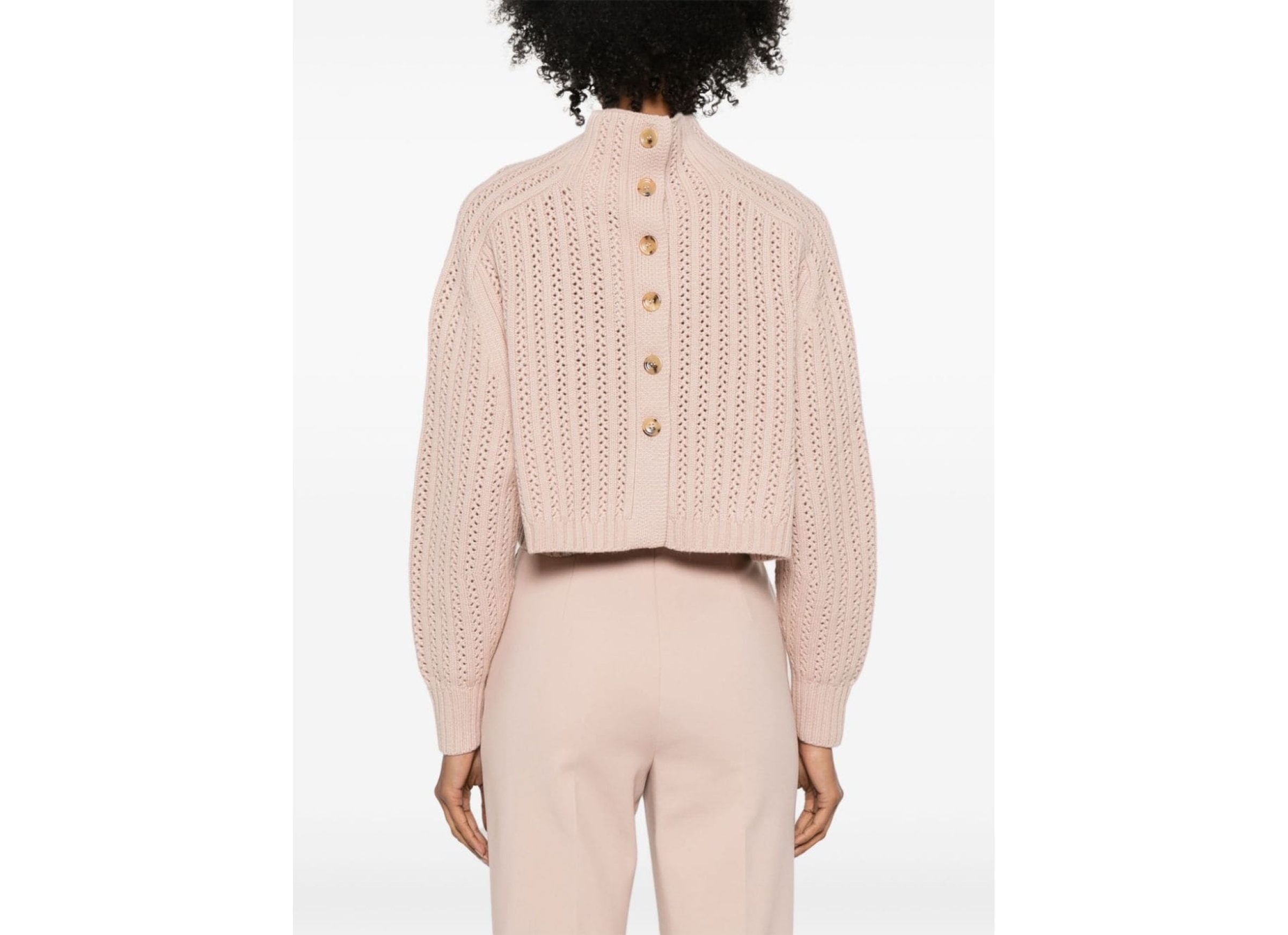 Max Mara Tricot-knit Cardigan In Pink