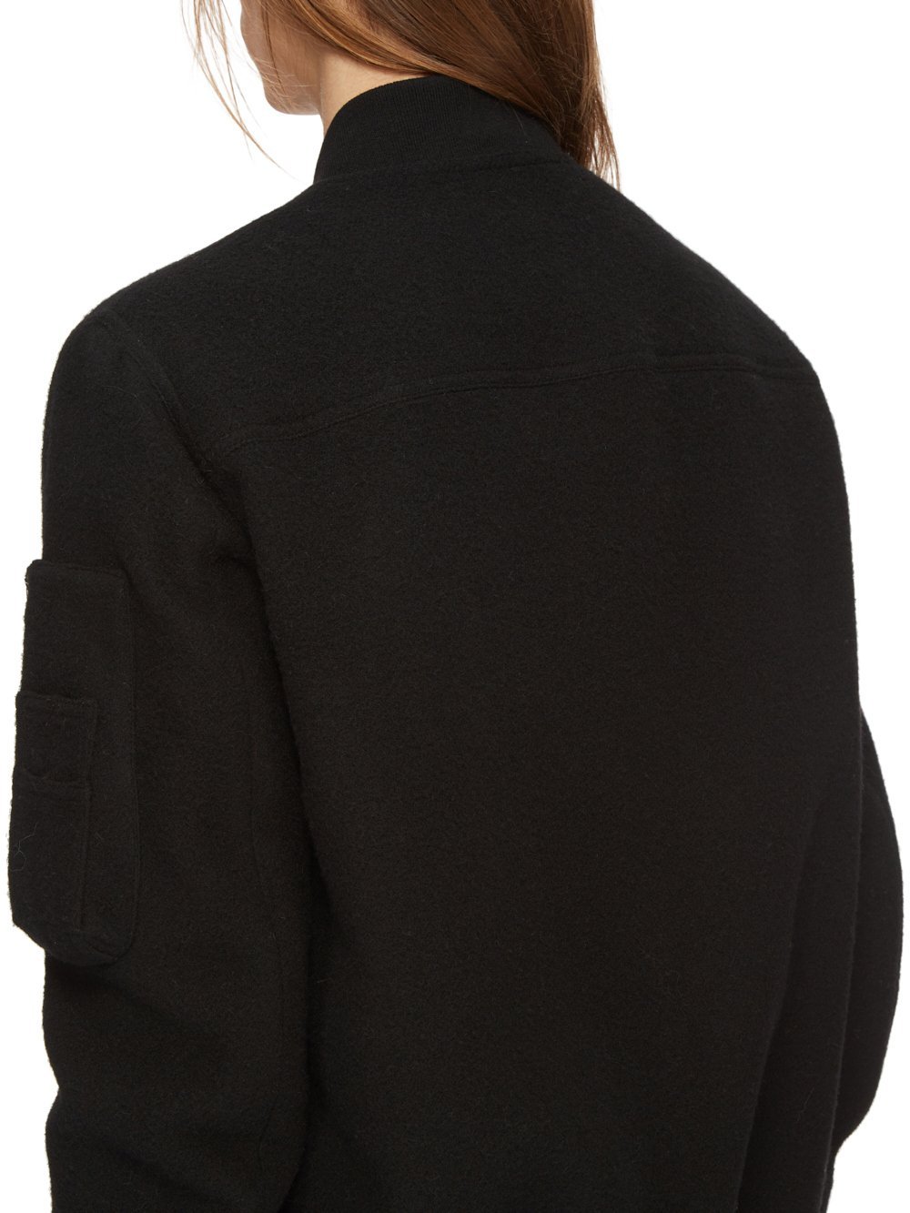 Rick Owens Man Jacket Black Size 38 Cotton, Silk, Virgin Wool In Black