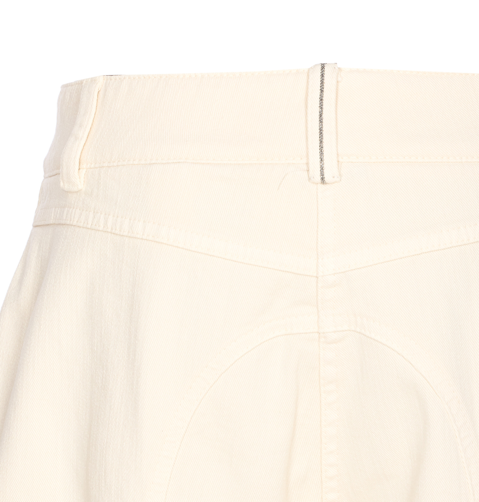 Brunello Cucinelli Casual Pants With Belt Loops In White