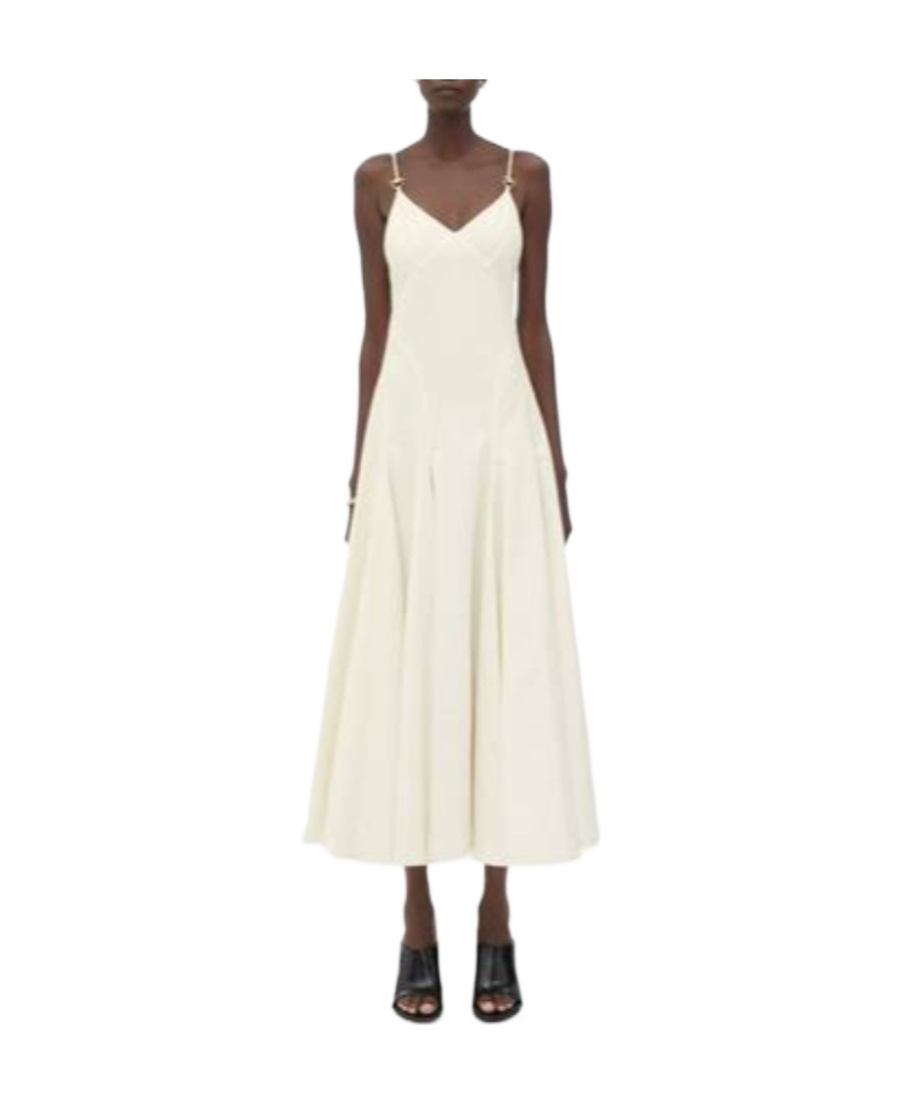 Shop Bottega Veneta Sling Dress In White