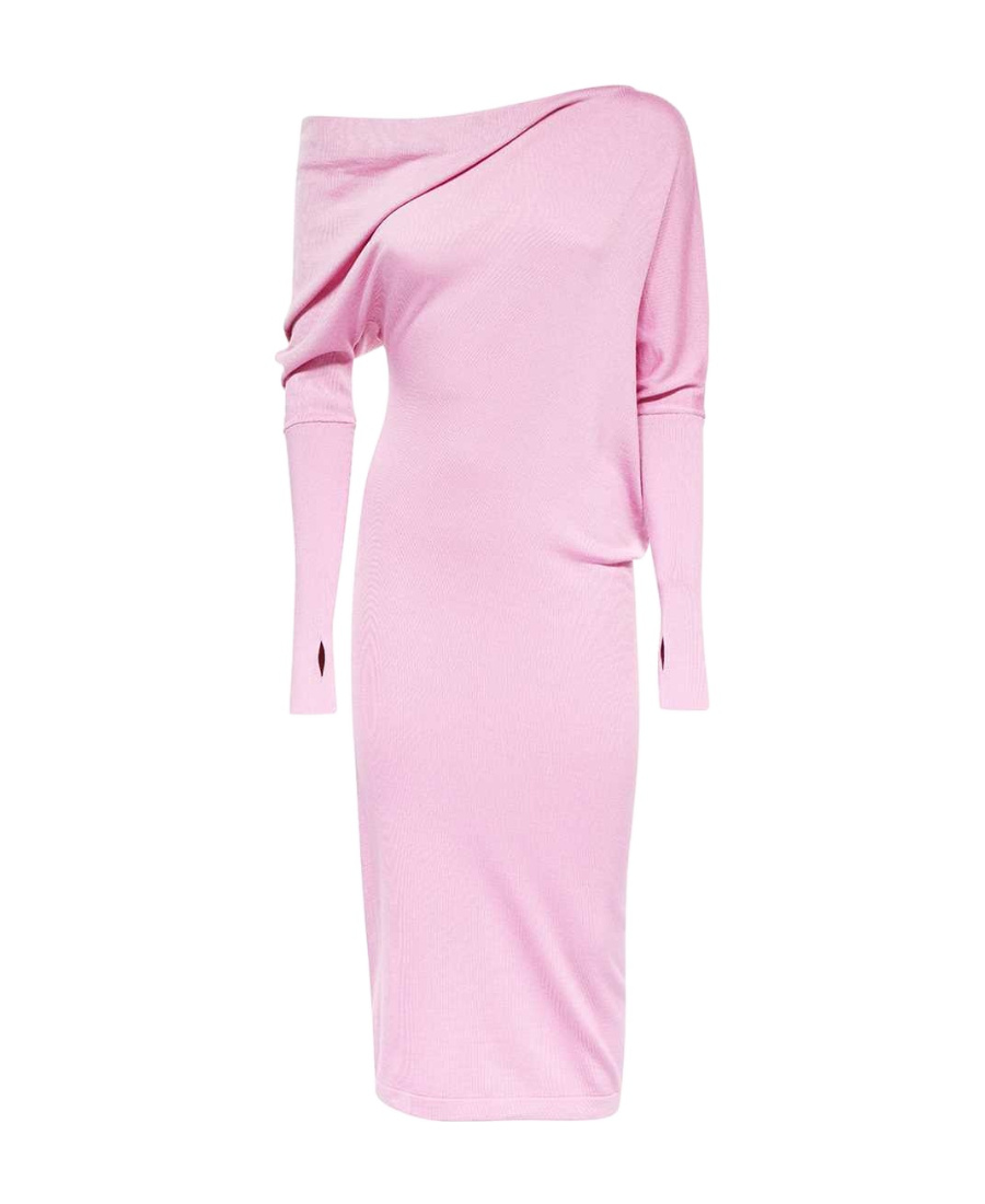 Tom Ford One-shoulder Dress In Pink